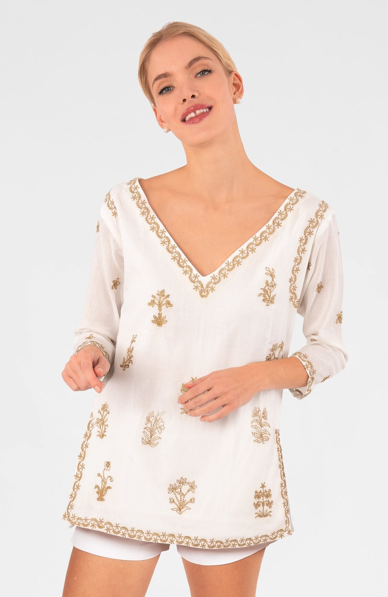 Upsa Daisy Tunic Gold