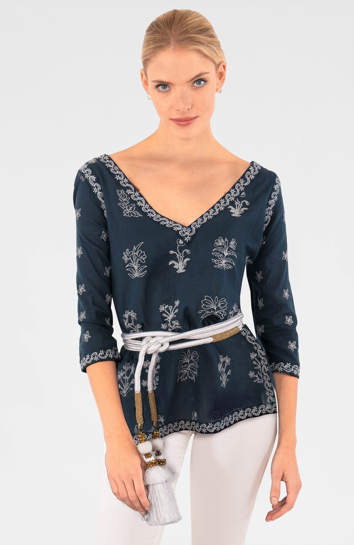 Upsa Daisy Tunic Navy