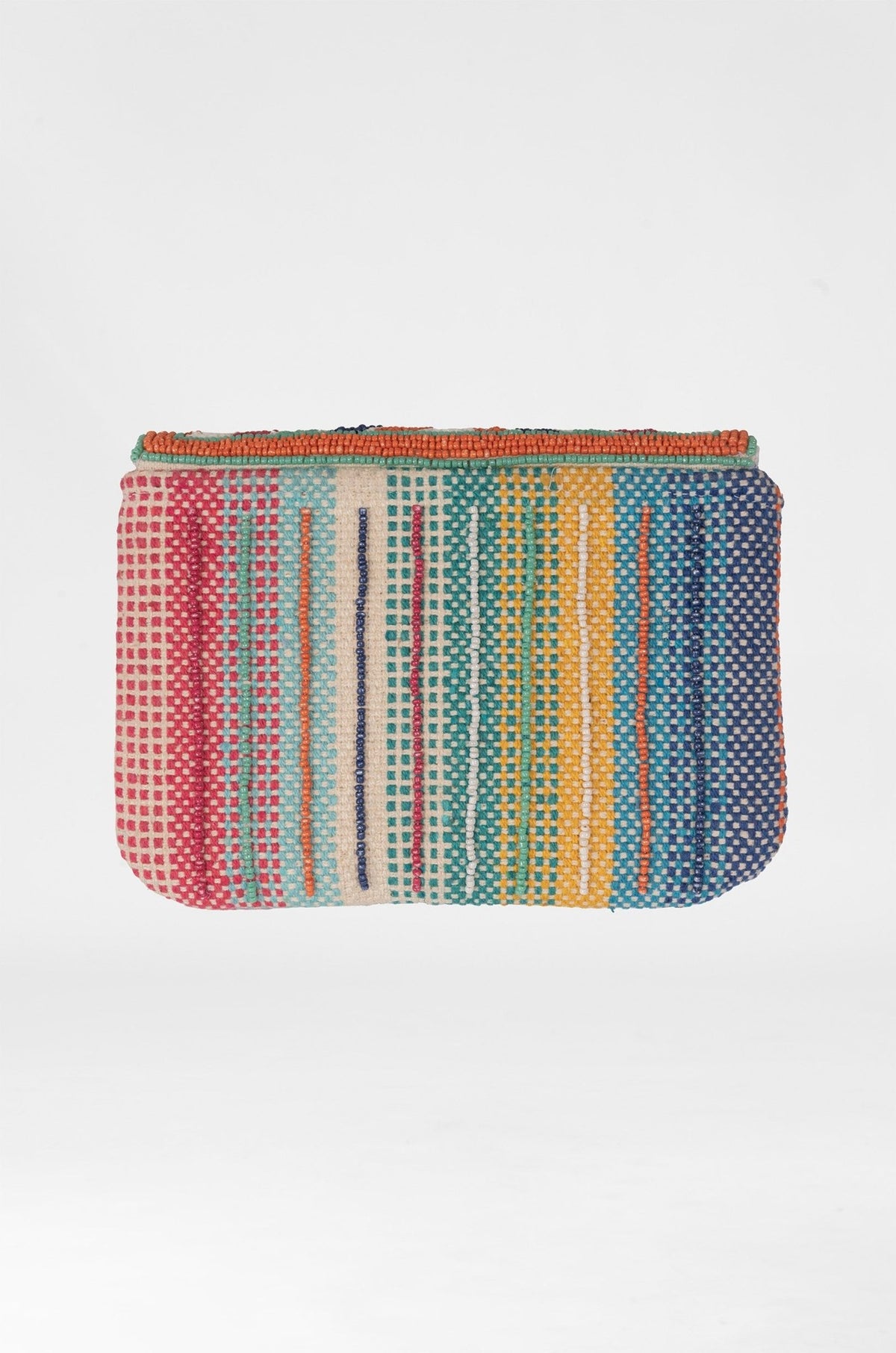 V For Victory Beaded Clutch