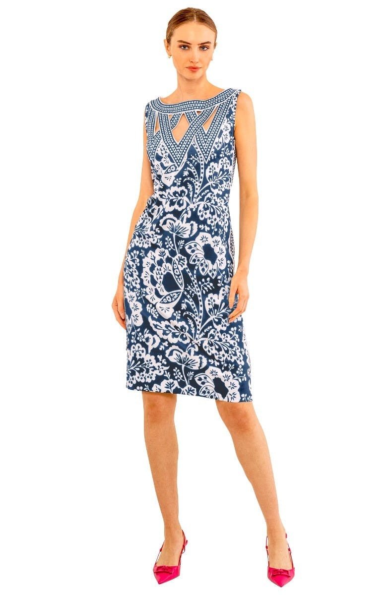 Va Va Voom Dress - Flora - Final Sale Navy