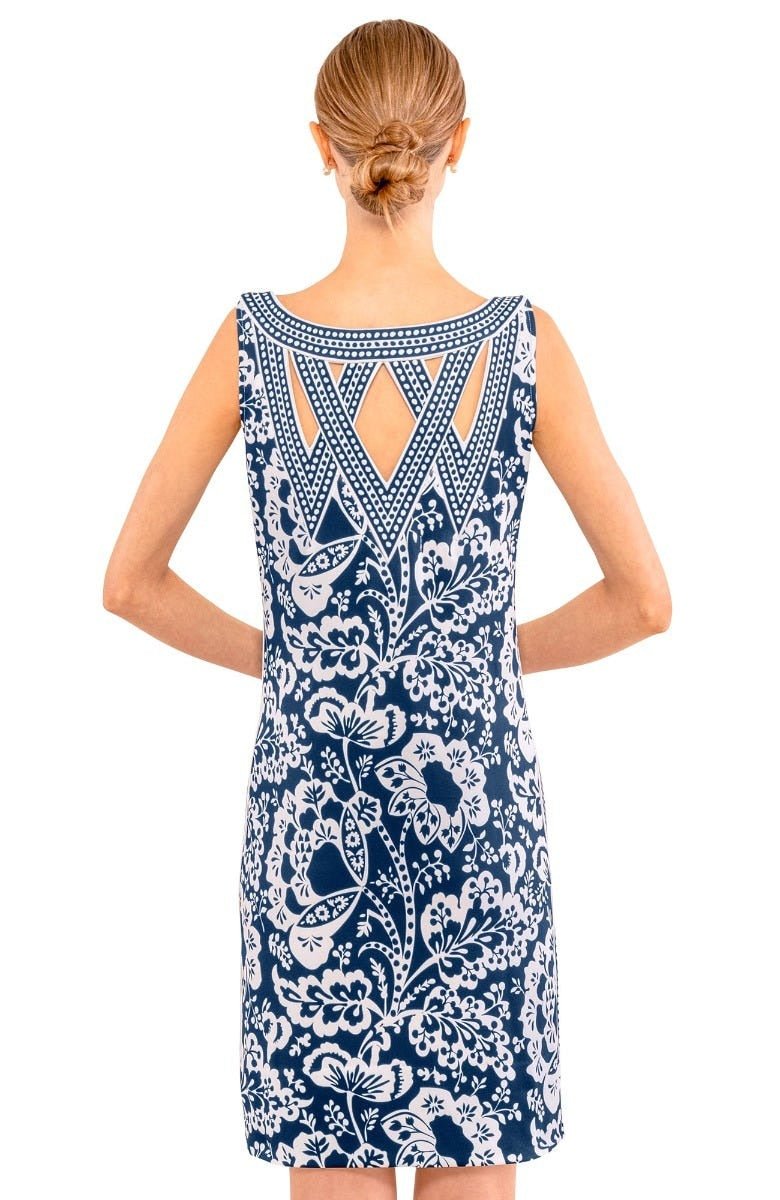 Va Va Voom Dress - Flora - Final Sale Navy