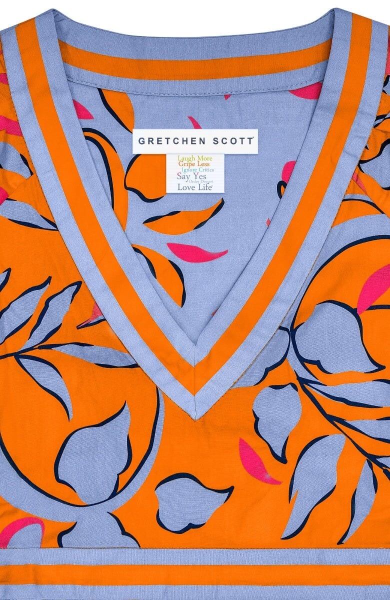 Viviers Dress - Full Bloom - Final Sale Orange