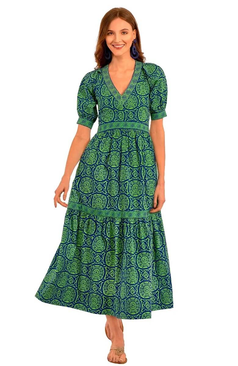 Viviers Dress - Sultan's Dining Room - Final Sale Royal Kelly