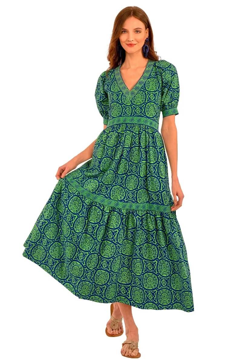 Viviers Dress - Sultan's Dining Room - Final Sale Royal Kelly