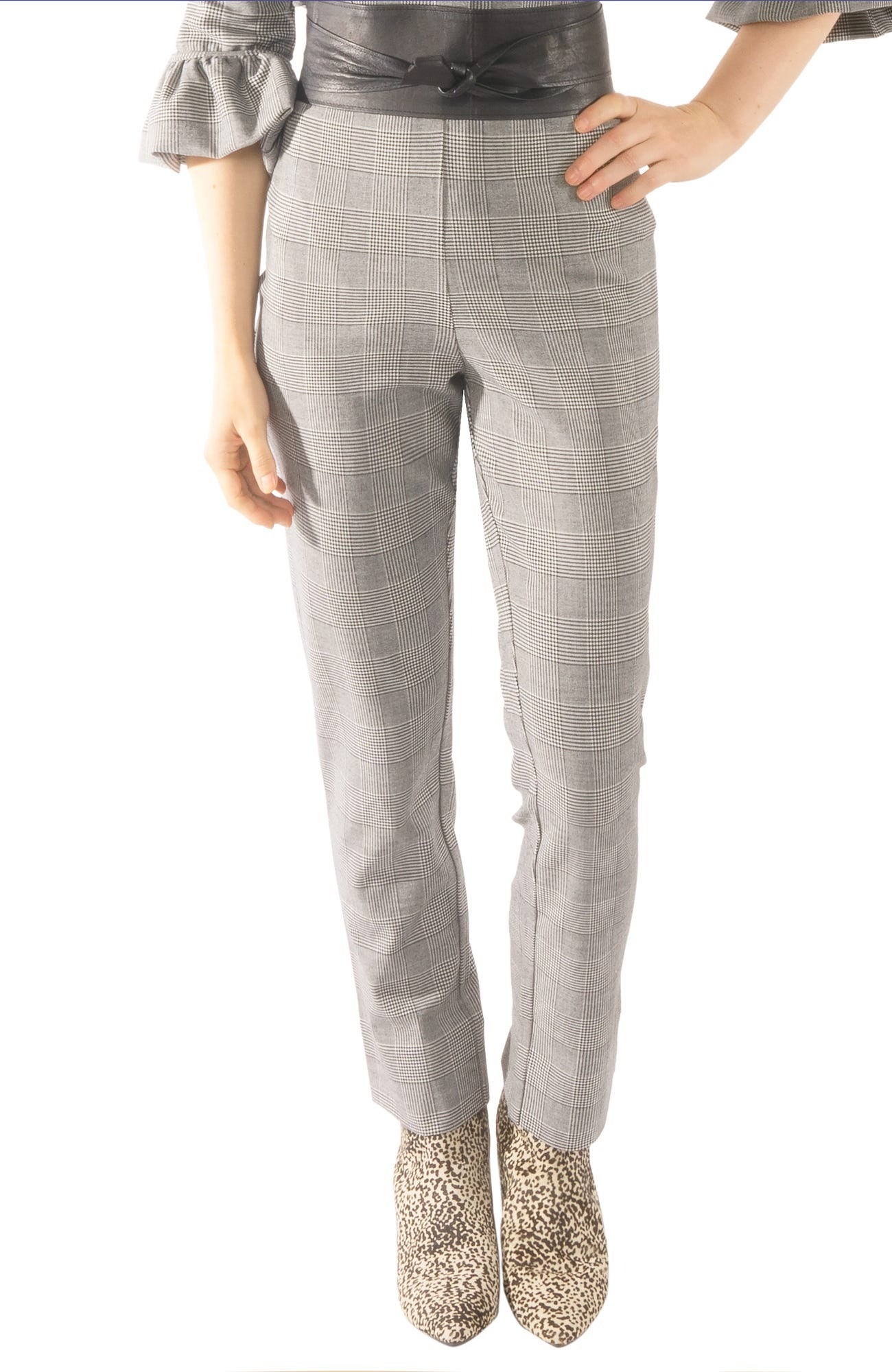 Gripeless Pull On Pants - The Wall Streeter - Final Sale Black White