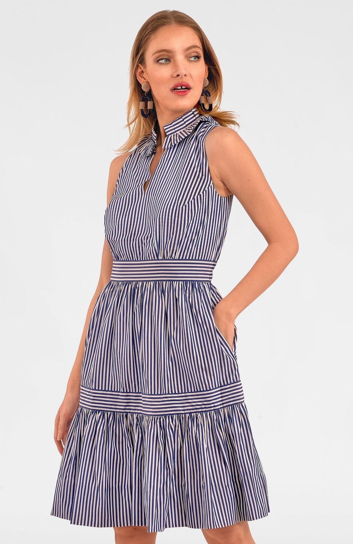 Wash & Wear Hope Dress Navy