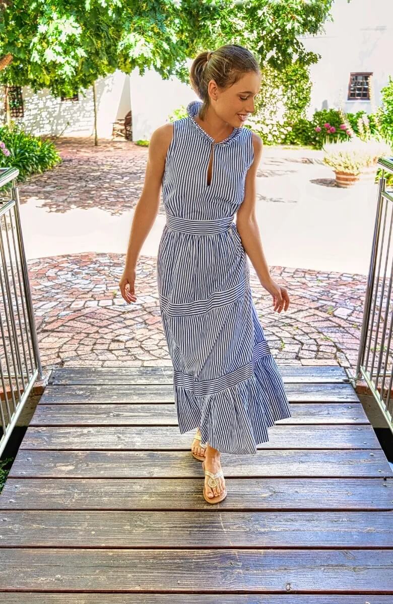 Wash & Wear Hope Midi/Maxi Dress Navy