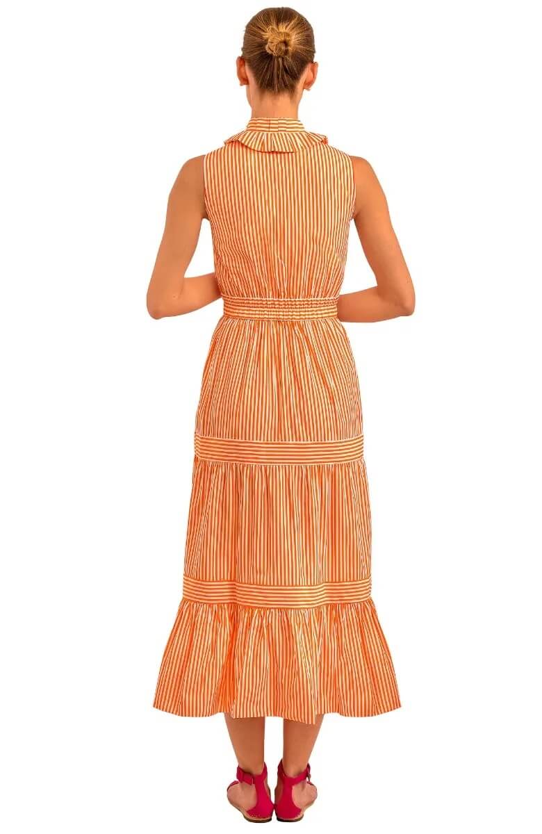 Wash & Wear Hope Midi/Maxi Dress Orange