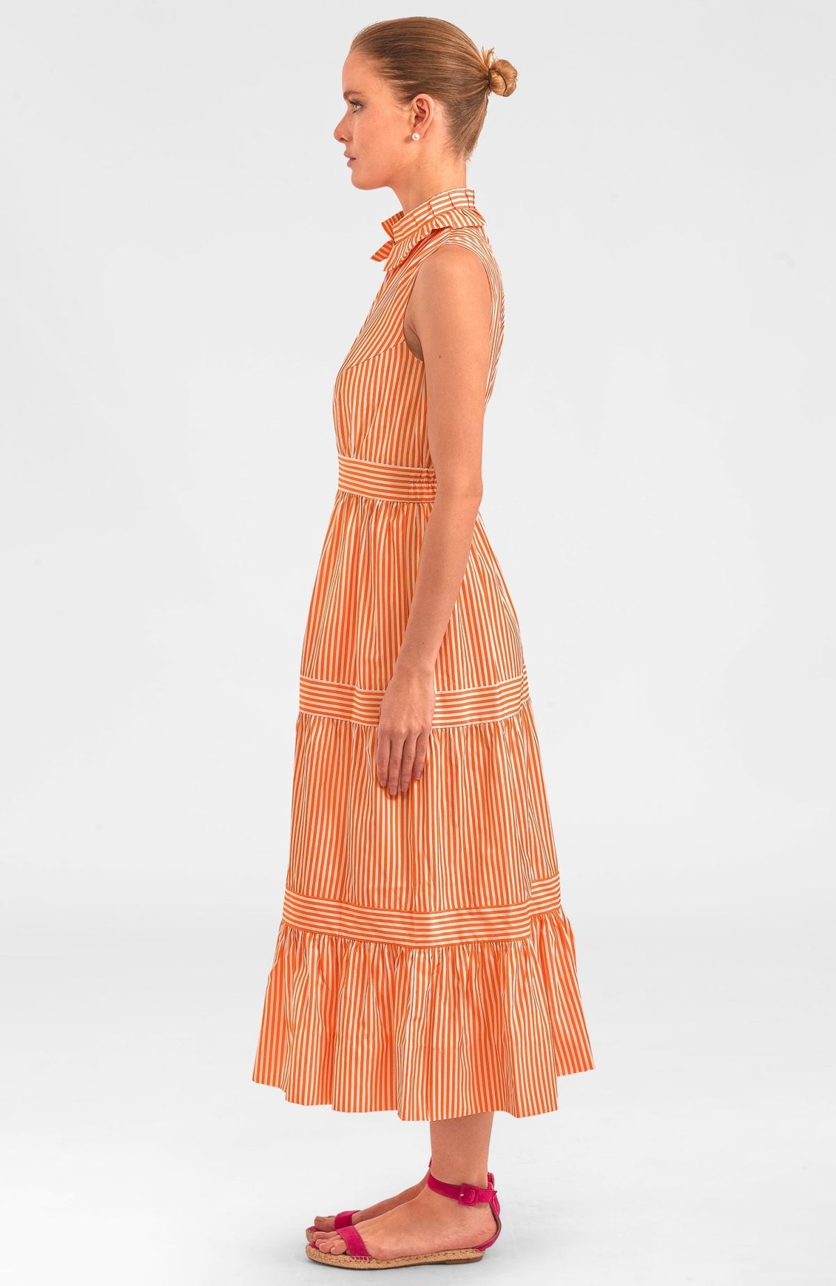 Wash & Wear Hope Midi/Maxi Dress Orange