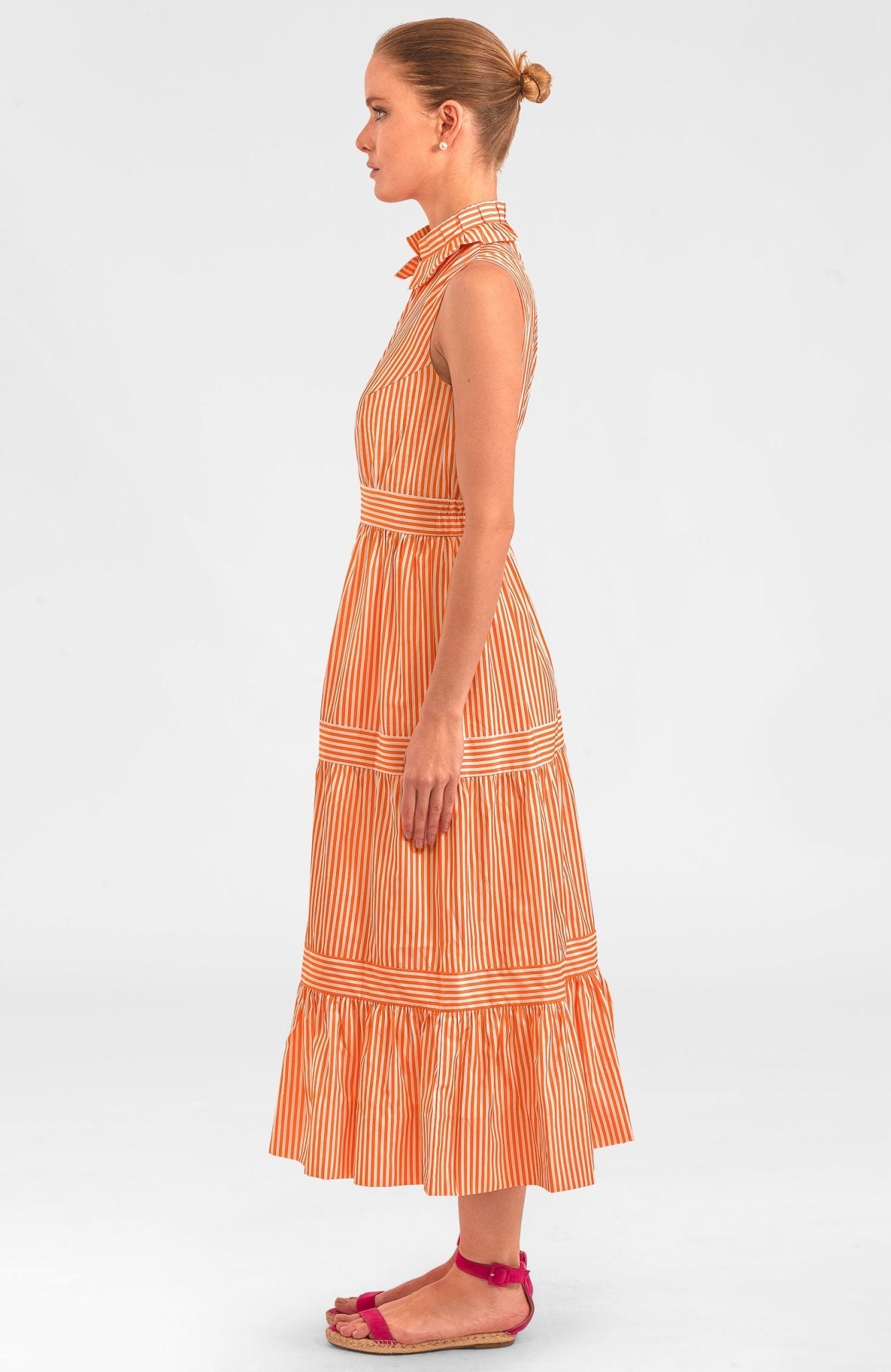 Wash & Wear Hope Midi/Maxi Dress Orange