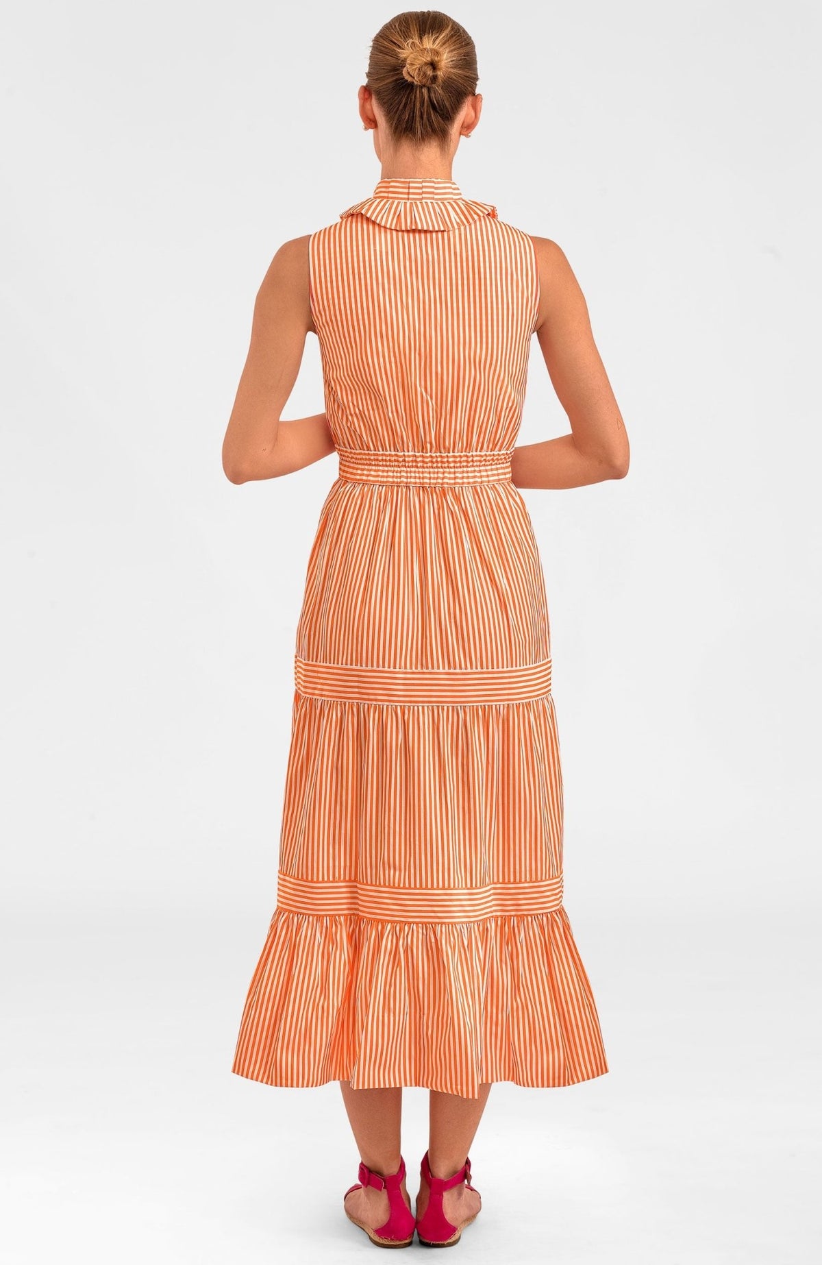 Wash & Wear Hope Midi/Maxi Dress Orange