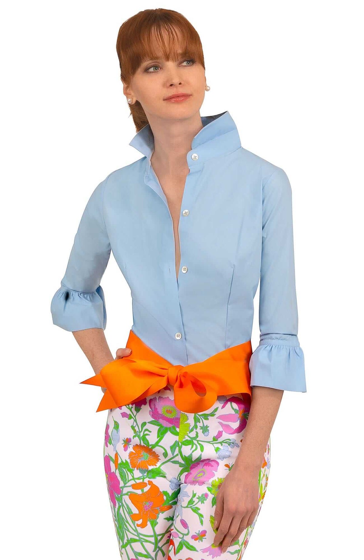 Wash / Wear Priss Blouse - Final Sale Periwinkle
