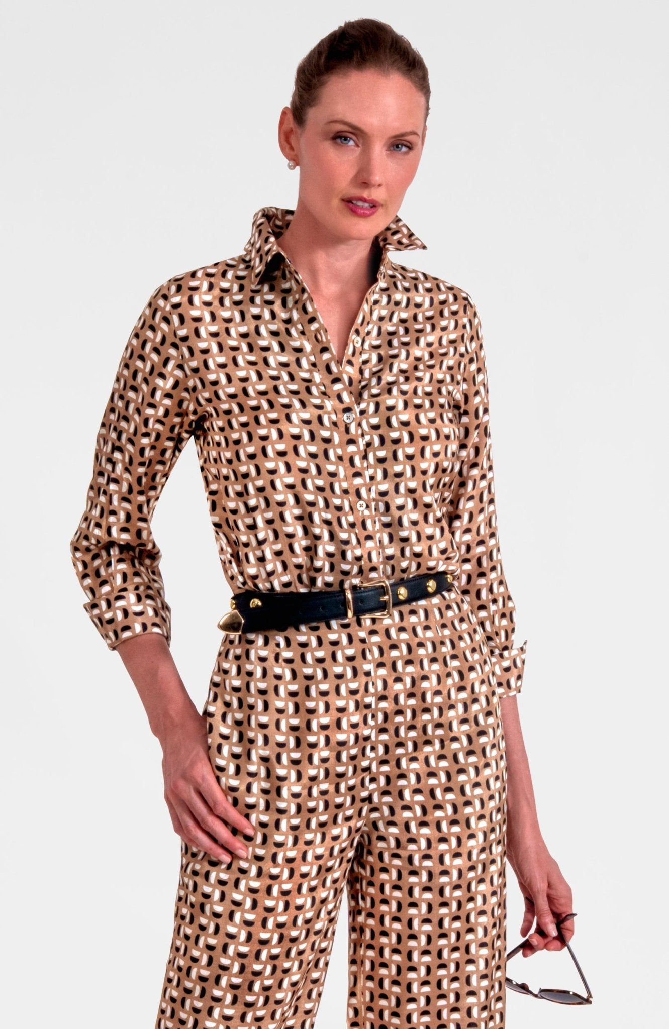 Waxing Crescent Blouse Khaki