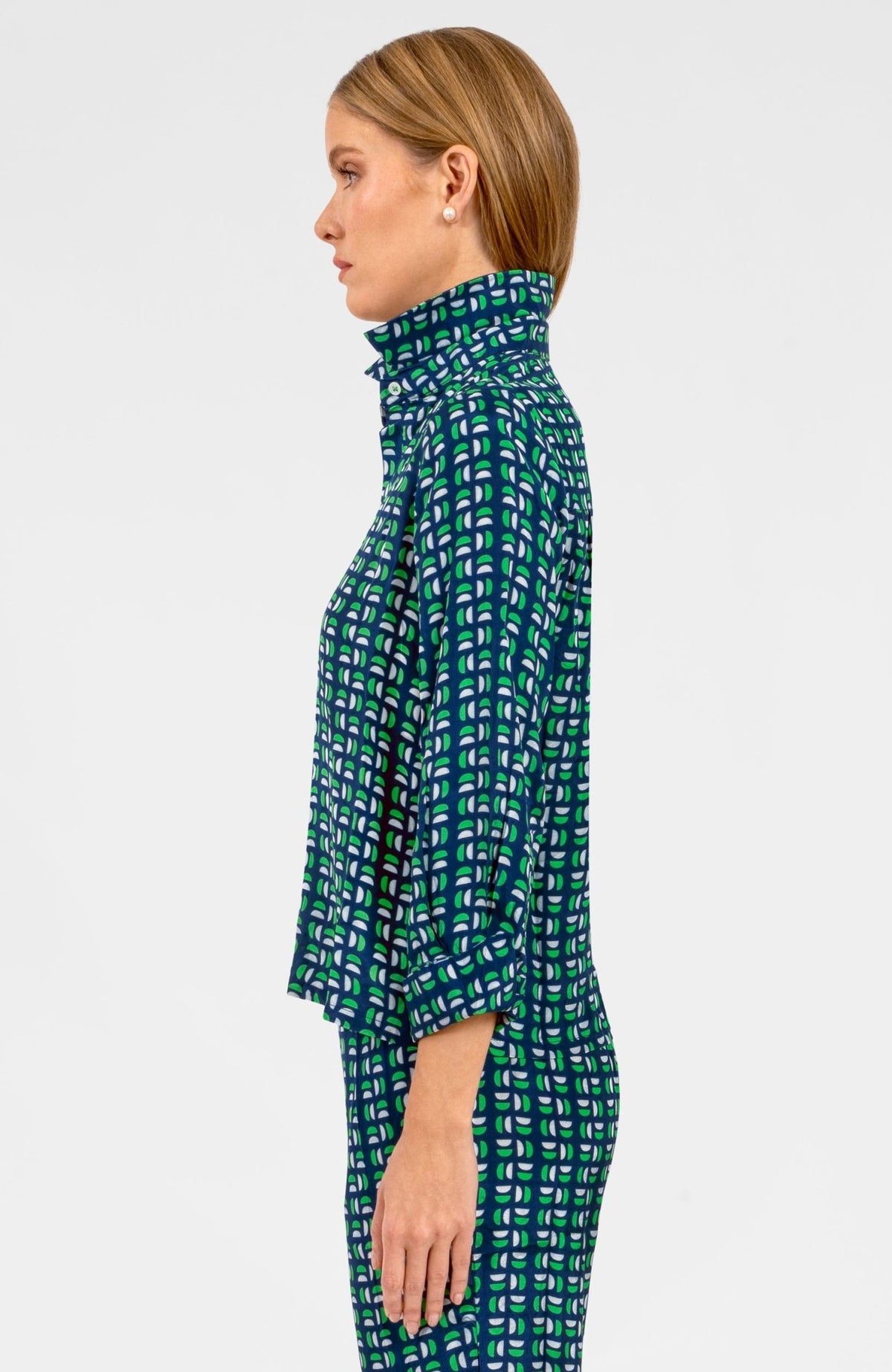 Waxing Crescent Blouse Navy