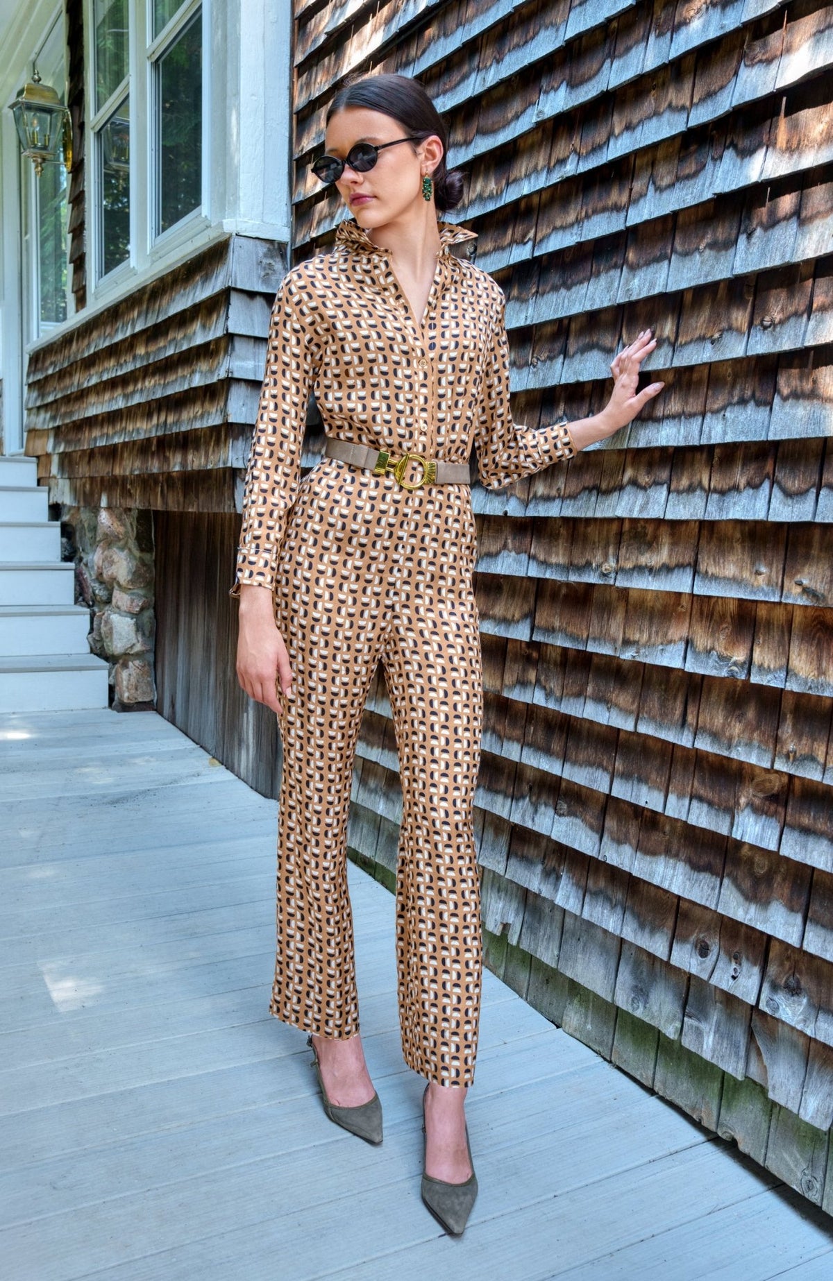 Waxing Crescent Blouse Khaki