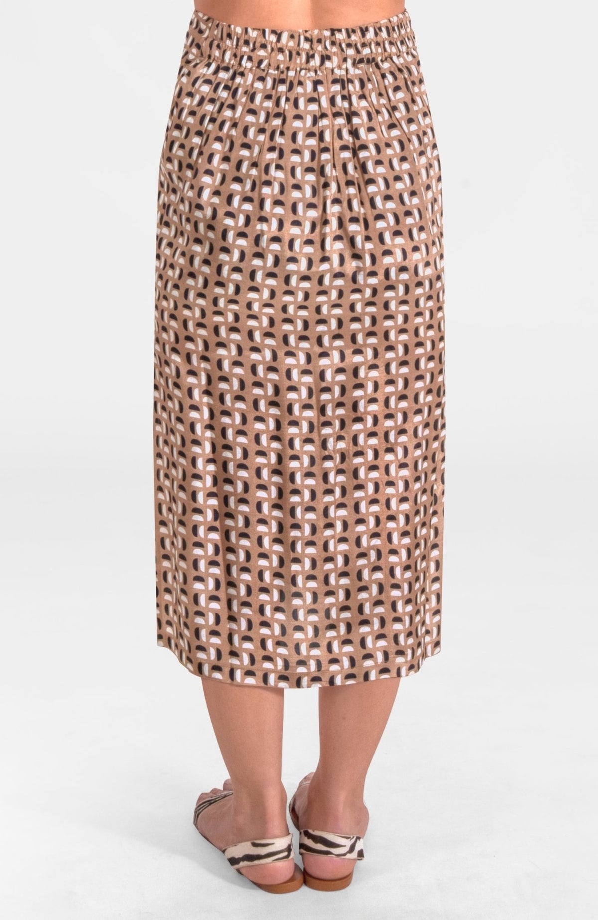 Waxing Crescent Skirt Khaki
