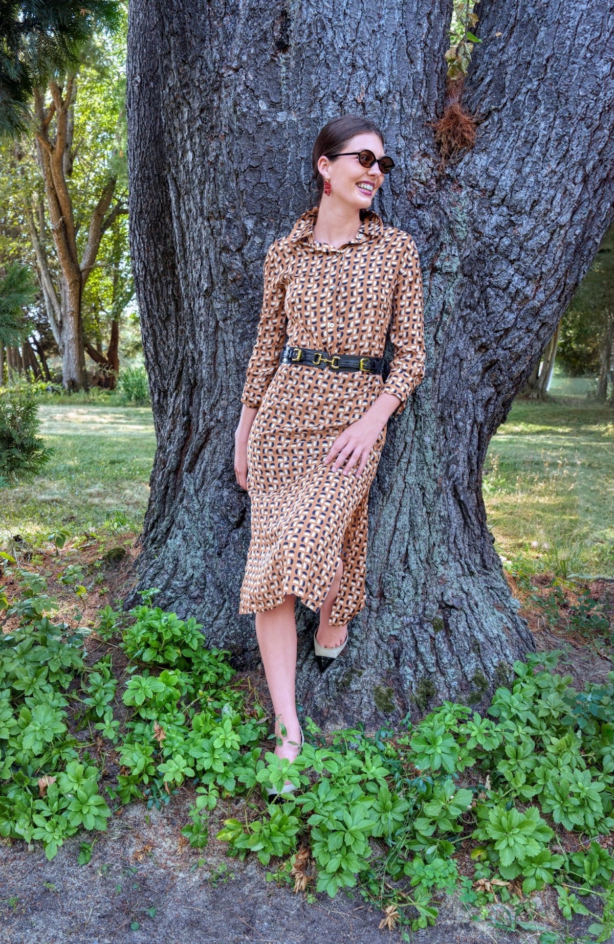 Waxing Crescent Skirt Khaki