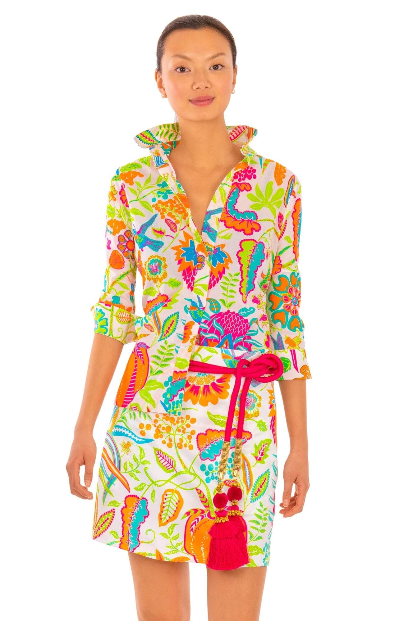 Comfy Cozy Voile Shirt - Hummingbird Heaven - Final Sale Multi