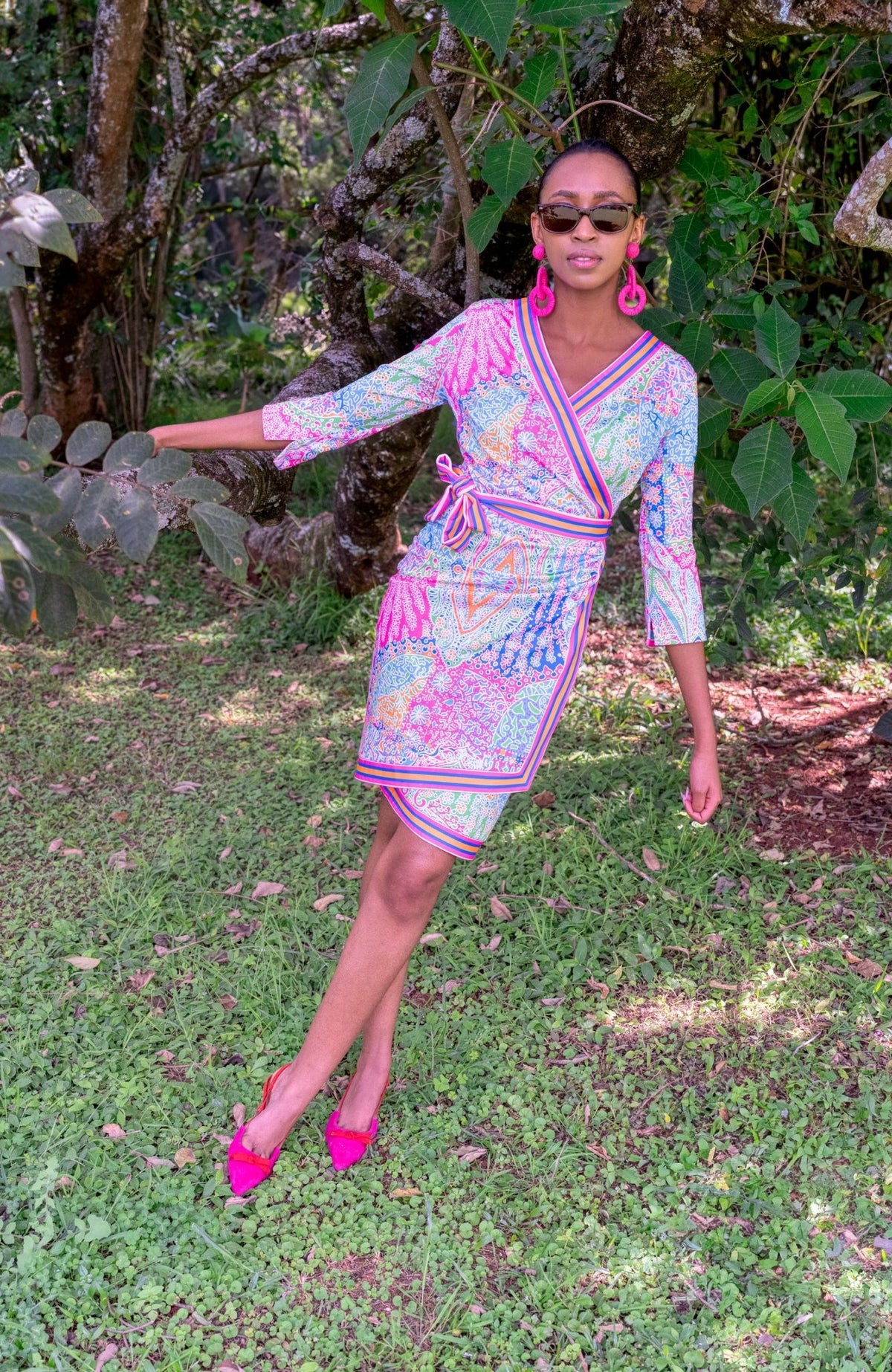 Wrap Me Up Dress - Grand Bazaar - Final Sale Brights