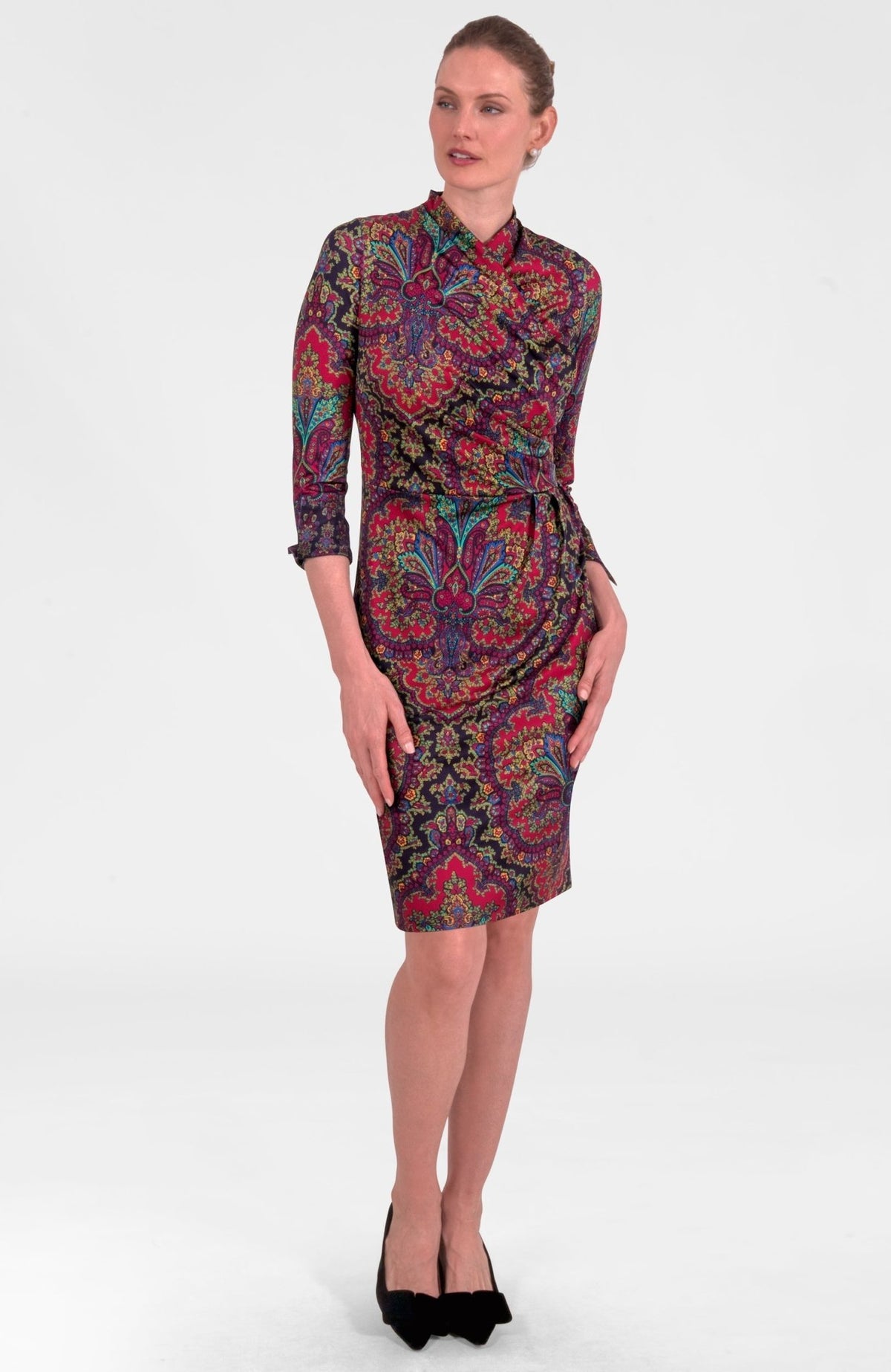 Wrapsody Dress - Passion Paisley Black