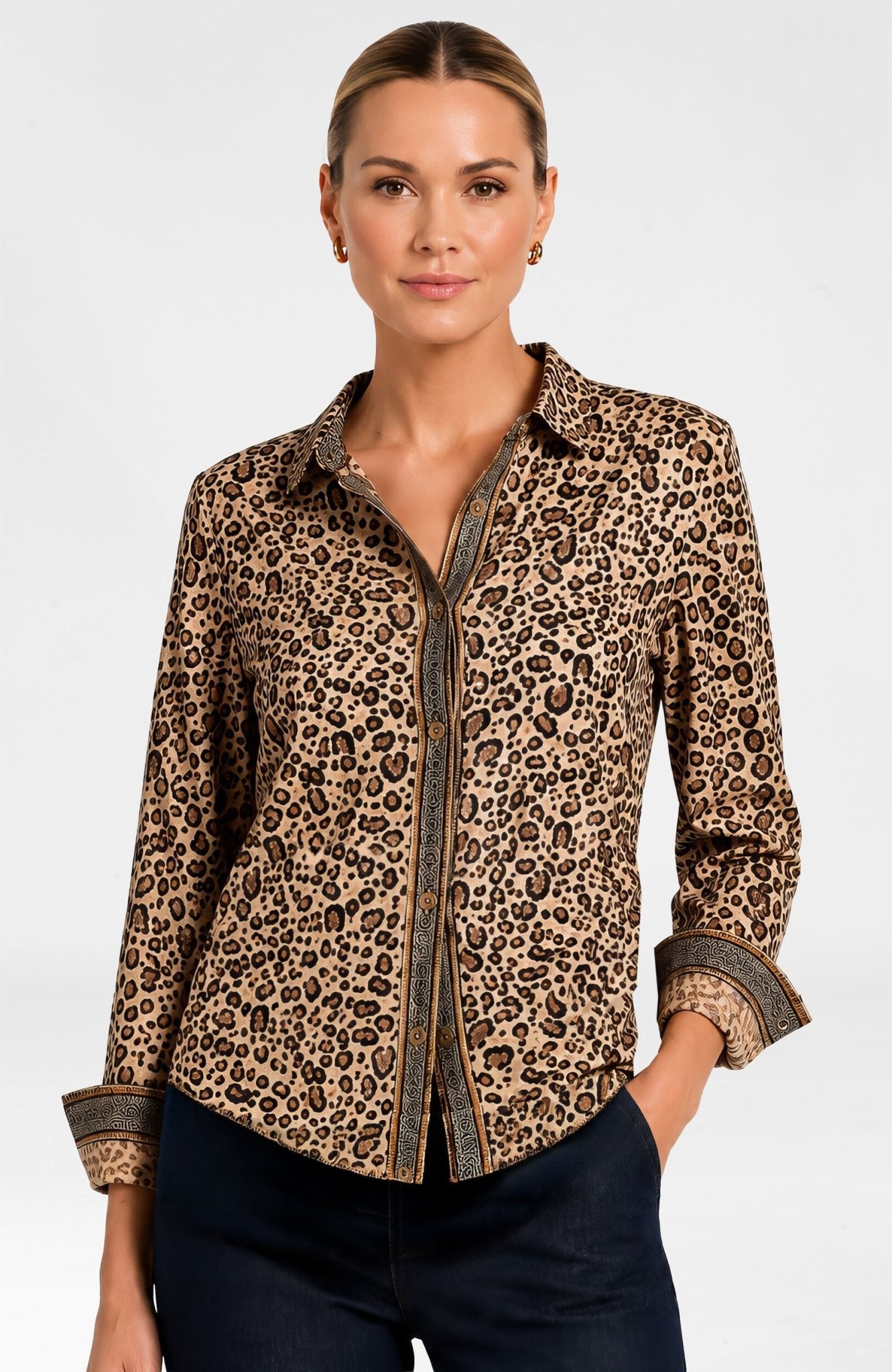 X-Boyfriend Cotton Shirt Cougar - Gretchen Scott