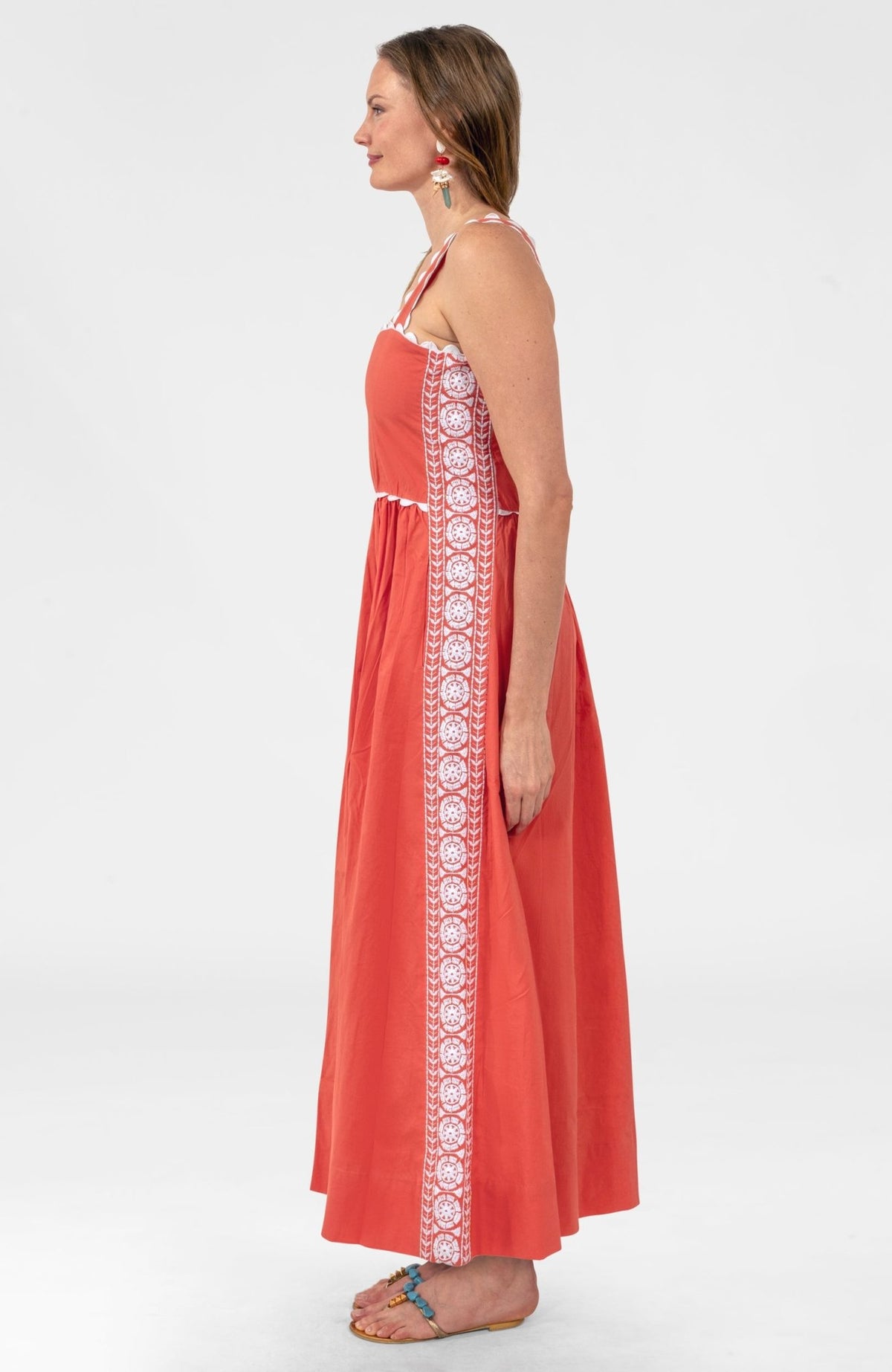 Ziggy Dress - Solid Coral