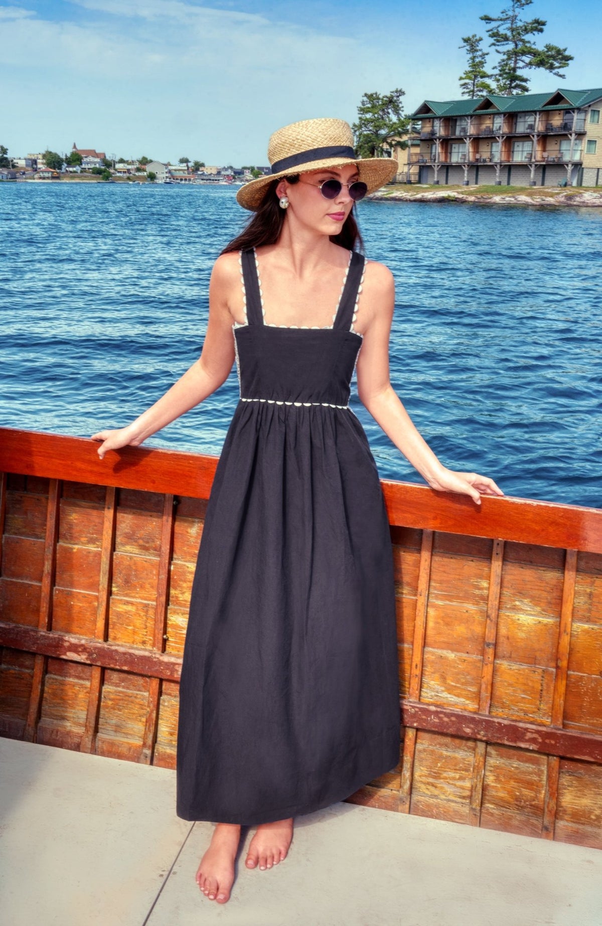 Ziggy Dress - Solid Navy