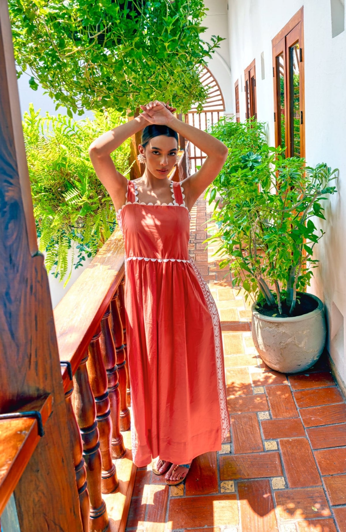 Ziggy Dress - Solid Coral