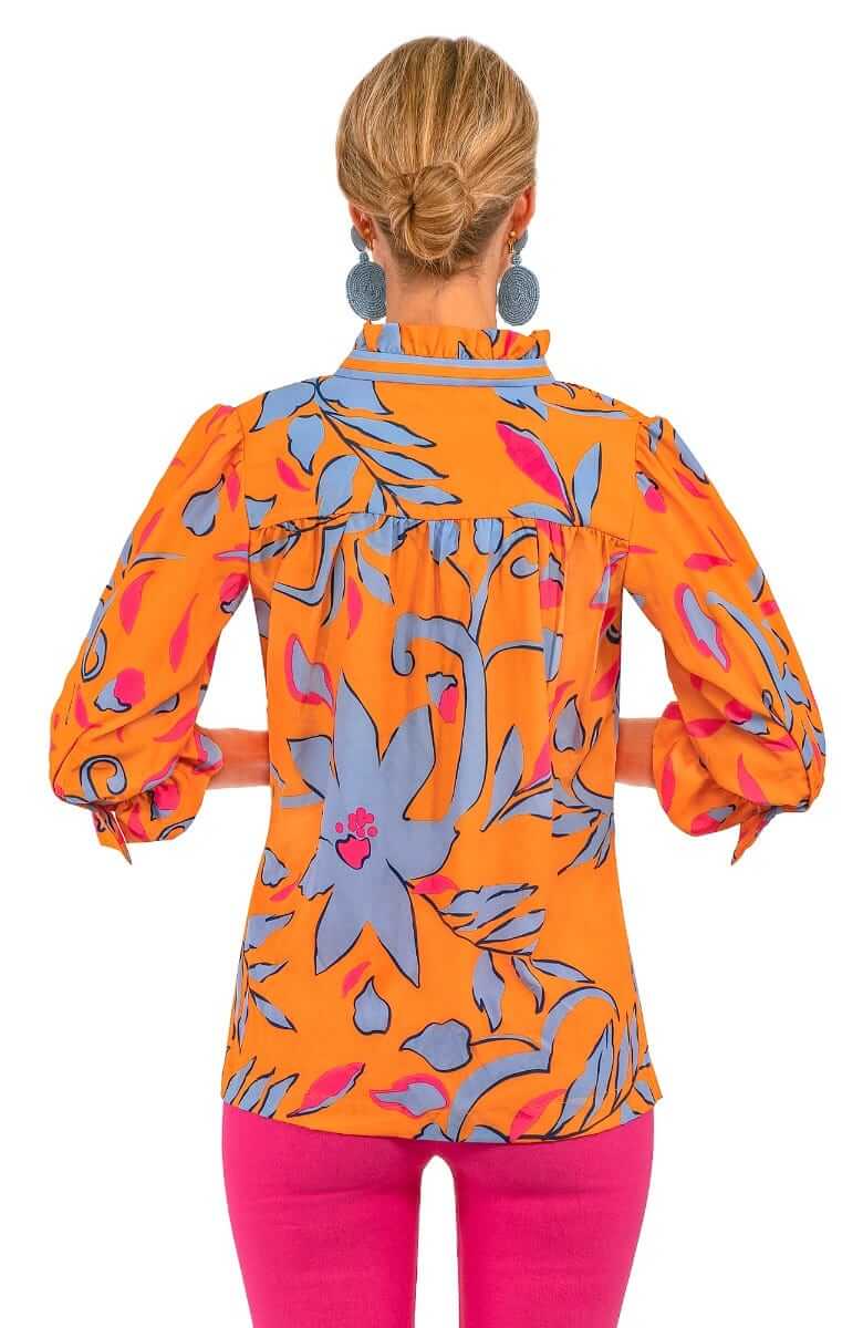 Ruffneck Tunic - Full Bloom Orange