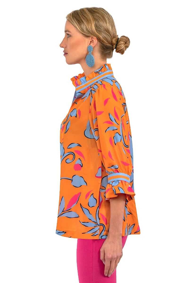 Ruffneck Tunic - Full Bloom Orange